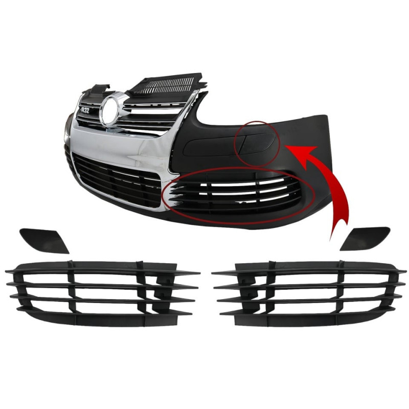 Accesorii Bara Fata compatibil cu VW Golf V 5 2003-2007 Jetta 2005-10 R32 Look  ATA2336