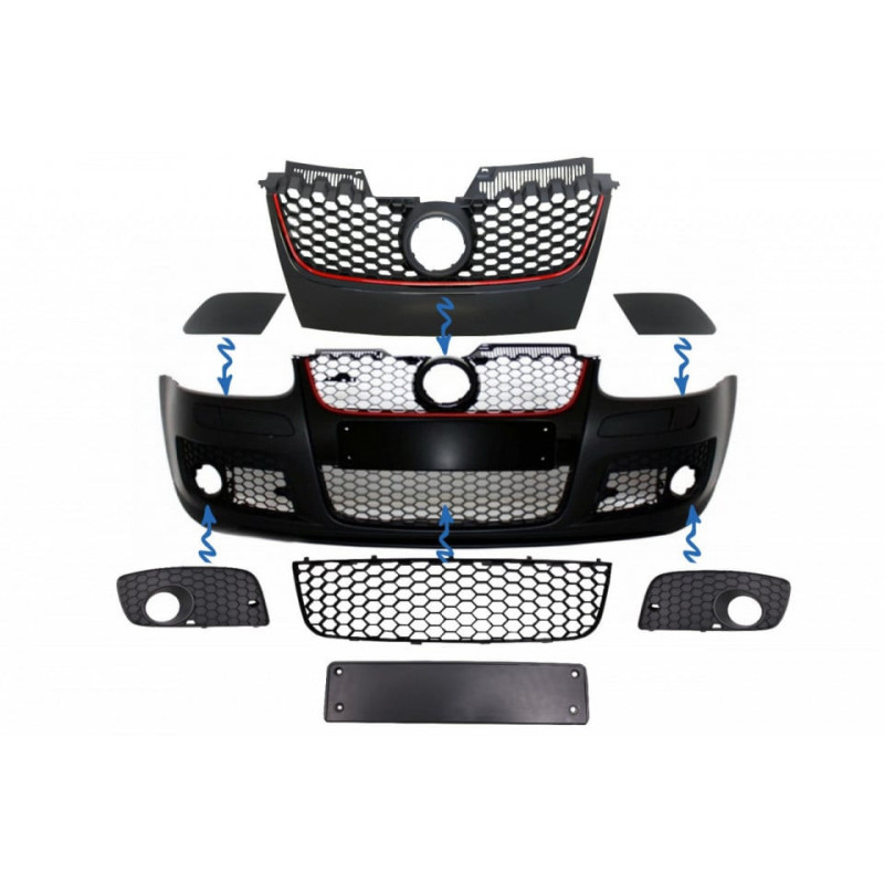 Accesorii Grile compatibil cu Bara fata GTI Look VW Golf 5 03-08 ATA2337