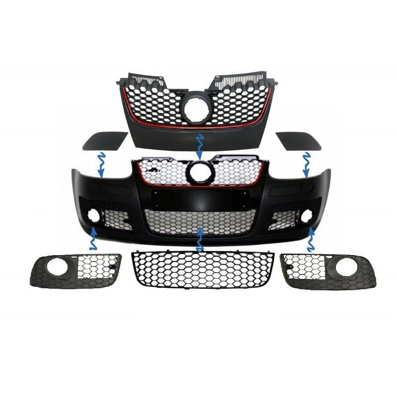 Accesorii Grile compatibil cu Bara fata GTI Look VW Golf 5 03-07 ATA2338