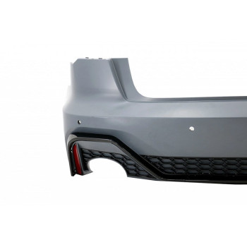 Bara Spate cu ornamente evacuare compatibil cu Audi A6 C8 4K Sedan 2018+ RS Design ATA2525
