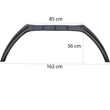Prelungire bara fata compatibila VW SCIROCCO 08-17, negru lucios, 3 piese ATA2568