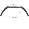 Prelungire bara fata compatibila VW SCIROCCO 08-17, negru lucios, 3 piese ATA2568