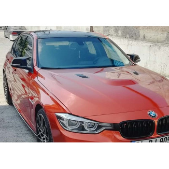 Capace oglinda compatibile cu BMW seria 2 F20 2011-2019, seria 3 F30 12-18, seria 4 F32, X1 E84 Carbon Batman Style ATA2668
