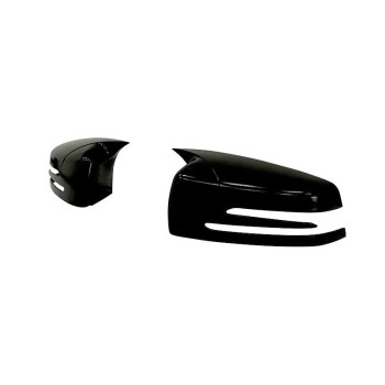 Capace oglinda Batman Style compatibile cu MERCEDES clasa A 12-18 Negru lucios |Auto Tuning Alin