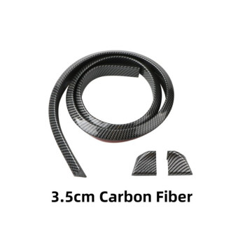 Eleron auto universal din cauciuc tip M Carbon Design lungime 150 cm x 3.5 cm latime cu capete din plastic ATA2734