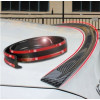 Eleron auto universal din cauciuc tip M Carbon Design lungime 150 cm x 3.5 cm latime cu capete din plastic ATA2734