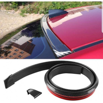 Eleron auto universal din cauciuc tip M Carbon Design lungime 150 cm x 3.5 cm latime cu capete din plastic ATA2734