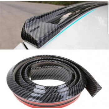 Eleron auto universal din cauciuc tip M Carbon Design lungime 150 cm x 3.5 cm latime cu capete din plastic ATA2734