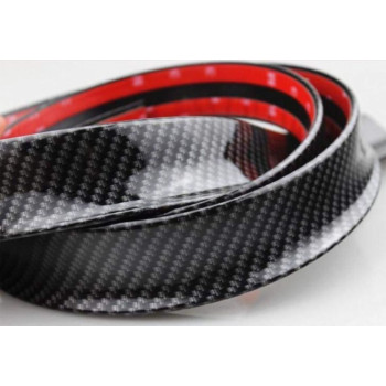 Eleron auto universal din cauciuc tip M Carbon Design lungime 150 cm x 3.5 cm latime cu capete din plastic ATA2735