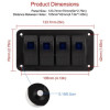 Panou cu 4 butoane auto, cu LED, ON-OFF universal 12-24V ATA02121