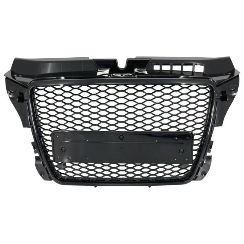 Grila Centrala compatibil cu AUDI A3 8P Facelift 2007-2012 RS Design Negru Lucios ATA3020