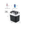 Geanta frigorifica electrica multifunctionala cu functie de incalzire pentru rulota auto, 24L, 12V/220V ATA3244