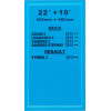 Set 2 Stergatoare R.B.W. 22"+19" ATA3349 Dacia/Renault 2015+