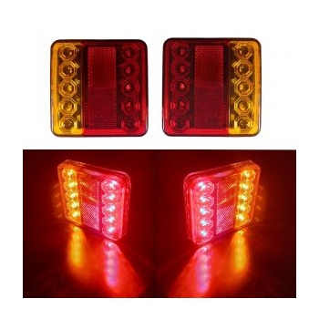 Set 2 faruri LED spate Stop indicatoare semiremorcă camion remorcă 12v ATA01352