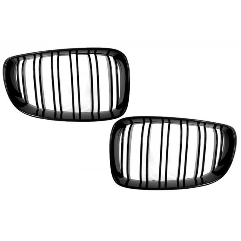 Grile Centrale compatibil cu BMW Seria 1 E81 E82 E87 E88 M1 M 2007-2011 LCI facelift Negru Lucios M Design ATA3412