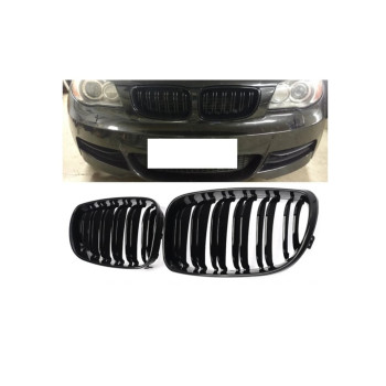 Grile Centrale compatibil cu BMW Seria 1 E81 E82 E87 E88 M1 M 2007-2011 LCI facelift Negru Lucios M Design ATA3412