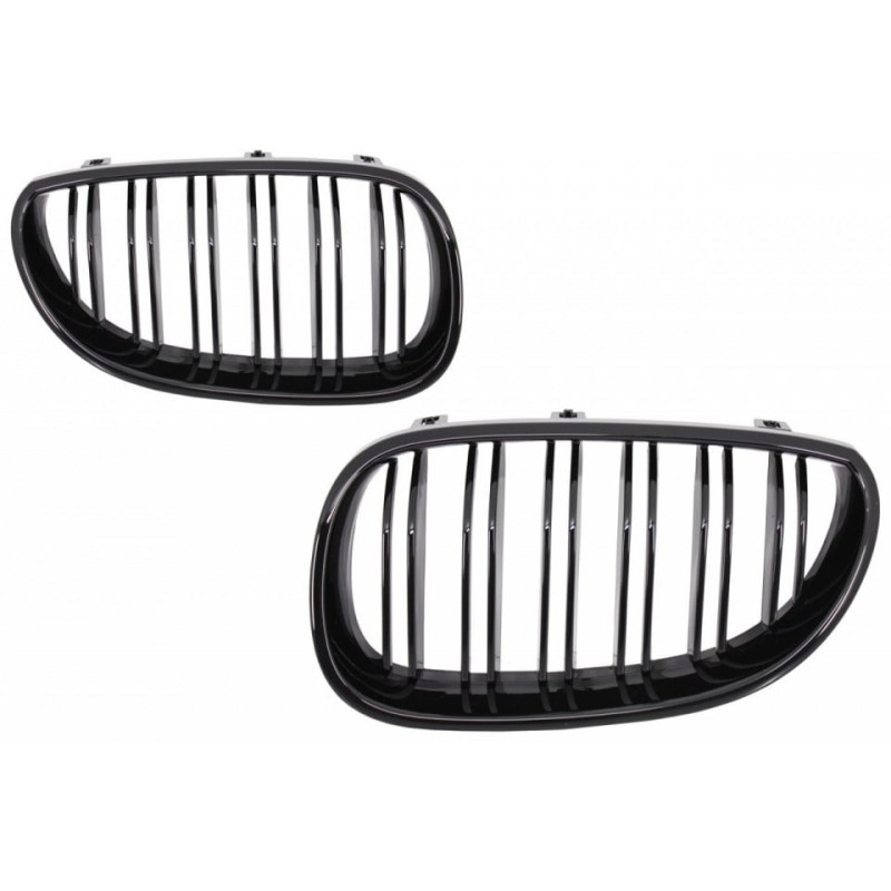 Grile Centrale compatibil cu BMW 5 Series E60 E61 2003-2009 Negru Lucios M Design ATA3420