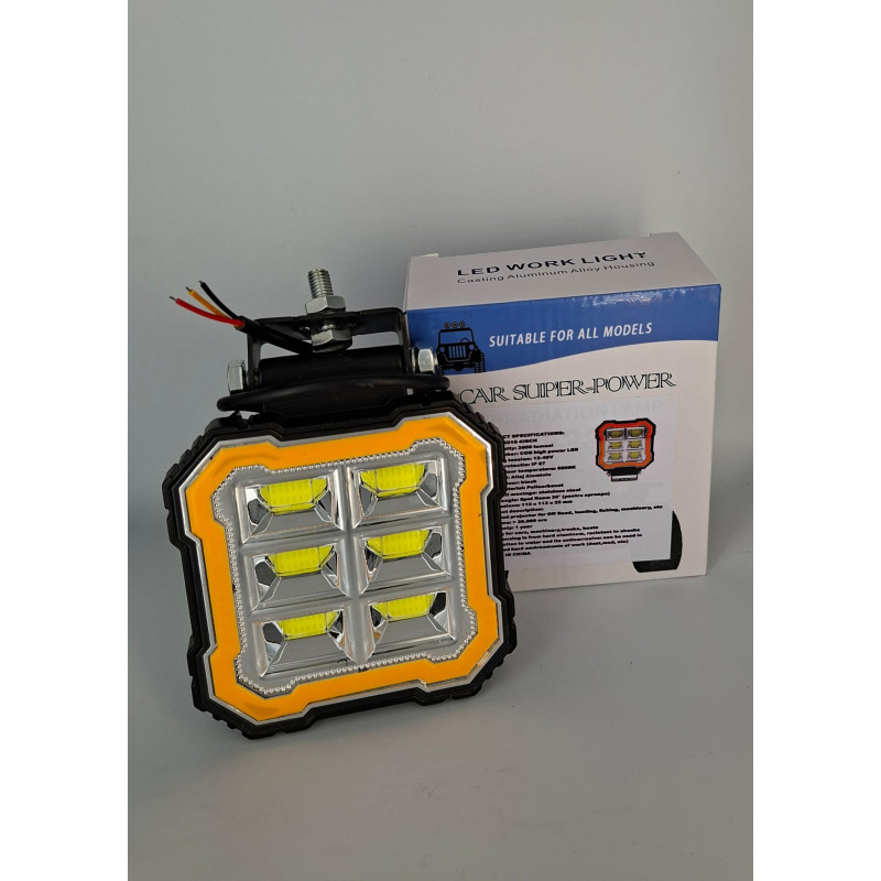 Proiector  112x112x33mm, LED, 10-48V, 3600lm, flood