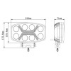 Proiector Led universal 12v-24v 90w lumina Alba galbena camion