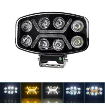 Proiector Led universal 12v-24v 90w lumina Alba galbena camion