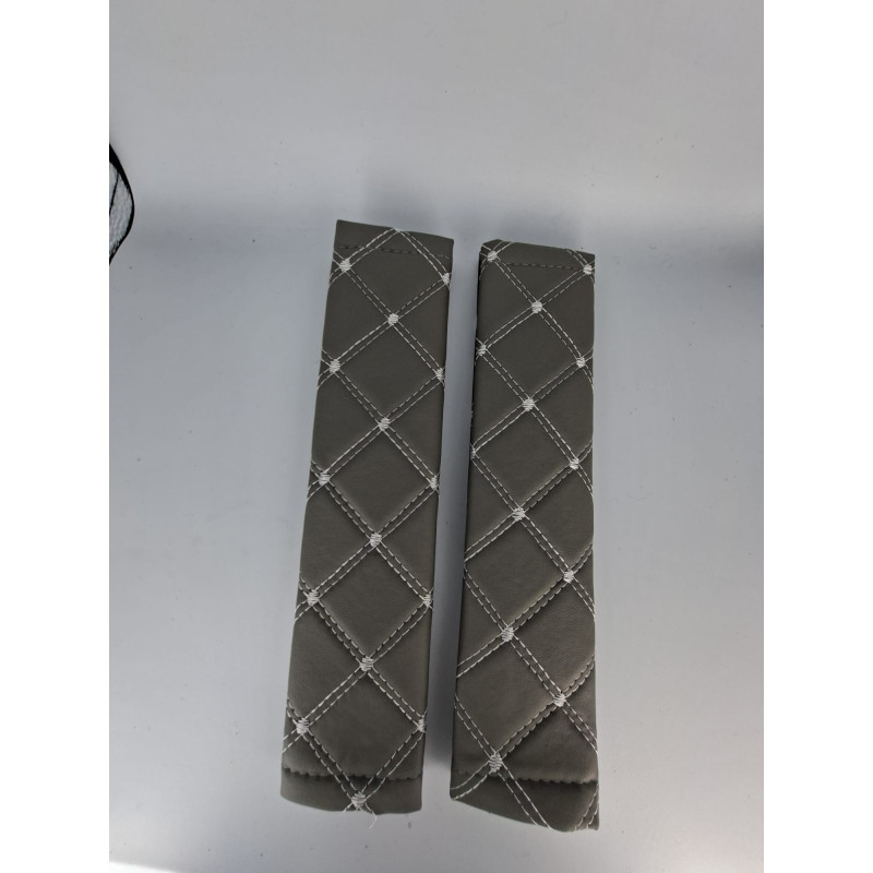 Set centura piele Ecologica Gei/Alb