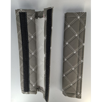 Set centura piele Ecologica Gei/Alb