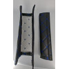 Set centura piele Ecologica Negru/Albastru