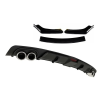 Pachet exterior aero slim universal, prelungire bara fata si difuzor, negru cu negru