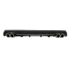 Prelungire bara spate universal , ELITE B Design, negru mat / lucios, ornamente toba rotunde