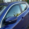 Set 4 paravanturi auto Renault CAPTUR 2013-2019, fata-spate, fumuriu transparent