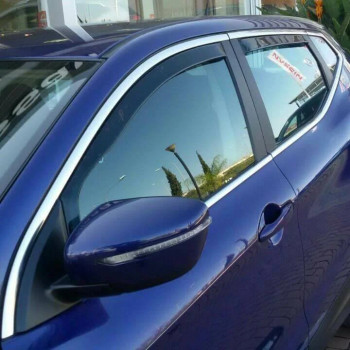 Set 4 paravanturi auto Ford Focus C-Max / C-Max 2003-2010 fata-spate, fumuriu transparent