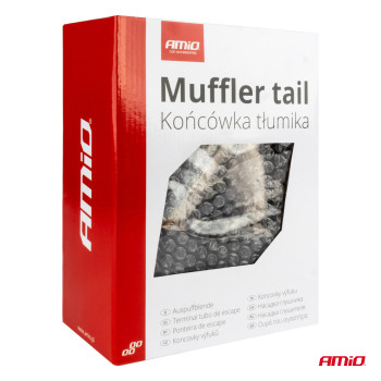 Set 2 Ornamente Toba Dubla Universale Inox + Carbon , compatibil BMW  AMIO-04069