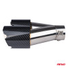 Set 2 Ornamente Toba Dubla Universale Inox + Carbon , compatibil BMW  AMIO-04069