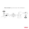 Set 2 Ornamente Toba Dubla Universale Inox + Carbon , compatibil BMW  AMIO-04069