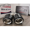 Set 2 Ornamente Toba Dubla Universale Inox + Carbon , compatibil BMW  AMIO-04069
