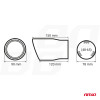 Ornament Toba Carbon Look 48-65mm|Auto Tuning Alin