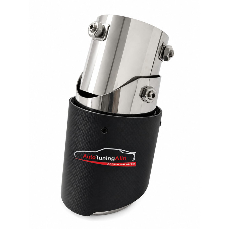 Ornament Tips evacuare flexibil,universal cu finisaj carbon|Auto Tuning Alin