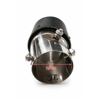 Ornament Tips evacuare flexibil,universal cu finisaj carbon|Auto Tuning Alin