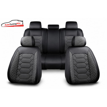 Set huse scaun universale din piele ecologica,set complet fata-spate|Auto Tuning Alin