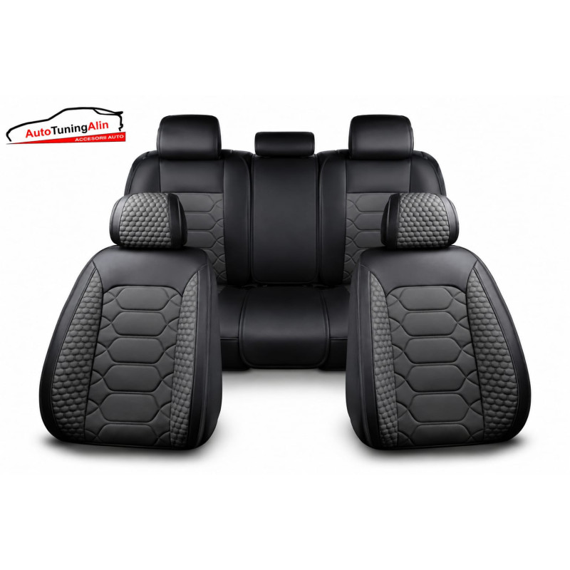 Set huse scaun universale din piele ecologica,set complet fata-spate|Auto Tuning Alin
