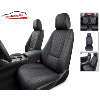 Set huse scaun Universale Premium Neagra|Piele Ecologica|Auto Tuning Alin