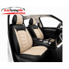 Set huse scaune auto universale, piele ecologica negru cu crem, fata-spate|Auto Tuning Alin