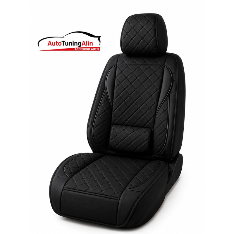 Husa  scaun auto universală – material textil premium, negru |Auto Tuning Alin