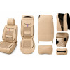 Husa  auto universala -Imitatie piele si material textil respirabil BEJ|Auto Tuning Alin