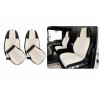 Set huse scaun camion MAN THX II (2020+) Negru/Crem,piele ecologica si catifea | Auto Tuning Alin