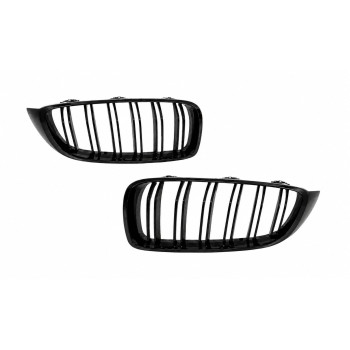 Grile centrale compatibil cu BMW Seria 4 F32 F33 F36 2013-2019 Piano Black M Design