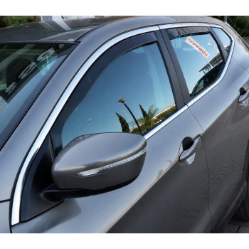 Set Paravanturi auto VW Touareg 2003-2009 fata-spate 4 piese ,fumuriu transparent |Auto Tuning Alin