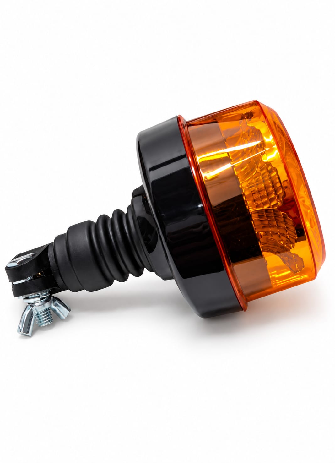Girofar Portocaliu Premium cu Suport Flexibil 12-24V , Omologare E9