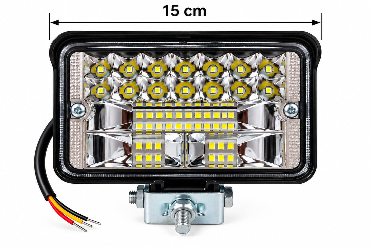 Proiector LED 4 inch, 126W, 12–80V, lumină albă, marcaj CE