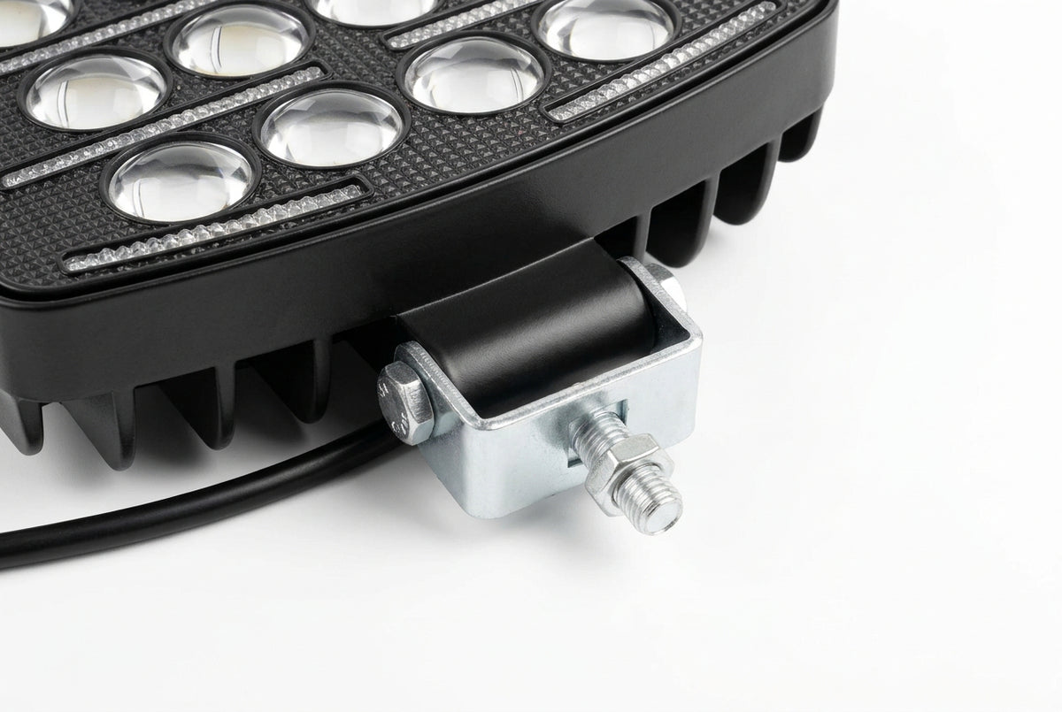 Proiector LED Auto 12-24V ,5,5 Inch (14 cm), 8 Lentile LED, Lumină Alb-Galben, Off-Road, Tractoare, Camioane, Utilaje